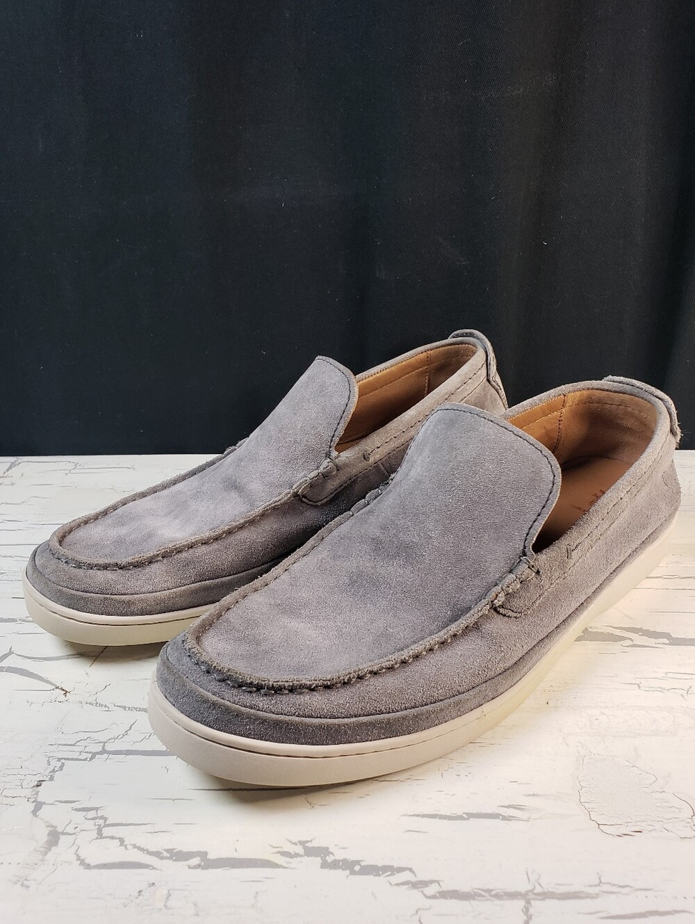 Frye 'Deck Venetian' Slip-On Casual  Loafer in Gray - Men's size 13